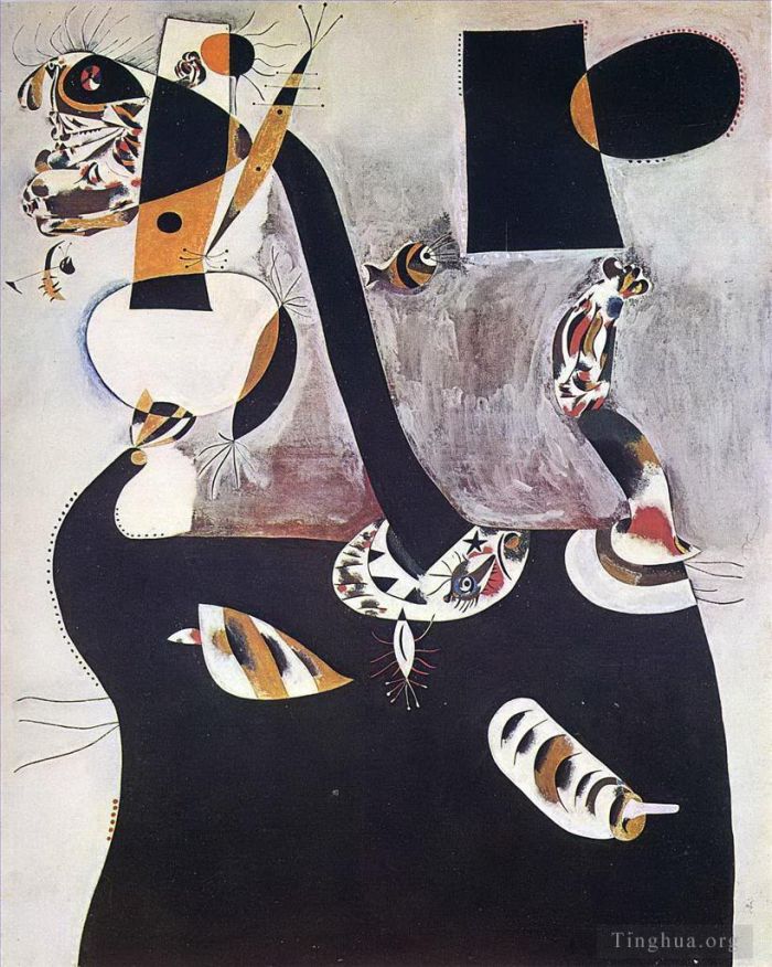 Joan Miro's Contemporary Various Paintings - Seated Woman II