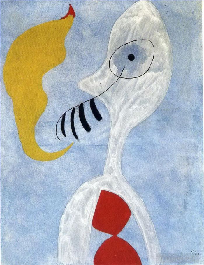 Joan Miro's Contemporary Various Paintings - Smoker Head