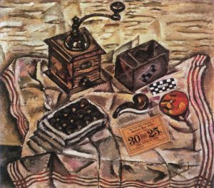 Contemporary Artwork by Joan Miro - Still Life with Coffee Mill