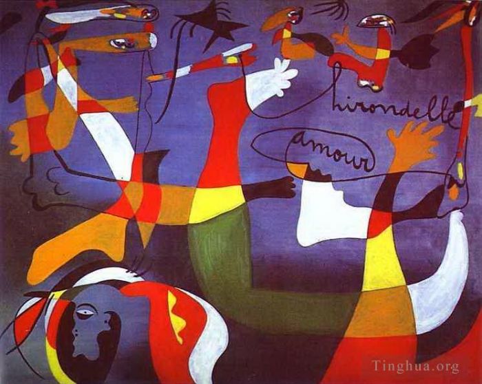 Joan Miro's Contemporary Various Paintings - Swallow Love