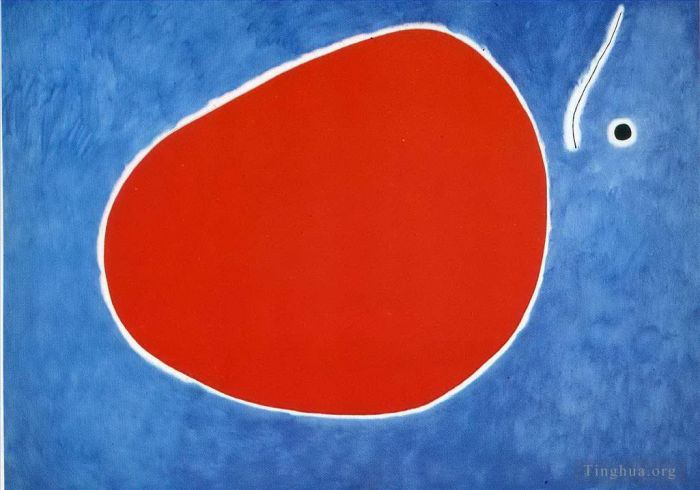 Joan Miro's Contemporary Various Paintings - The Flight of the dragonfly in Front of the Sun
