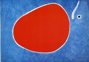 Contemporary Artwork by Joan Miro - The Flight of the dragonfly in Front of the Sun