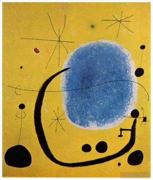 Contemporary Artwork by Joan Miro - The Gold of the Azure