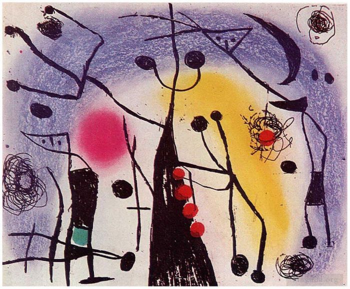 Joan Miro's Contemporary Various Paintings - The Magdalenians