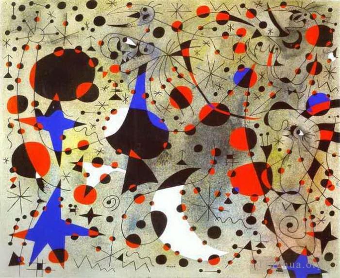 Joan Miro's Contemporary Various Paintings - The Nightingale