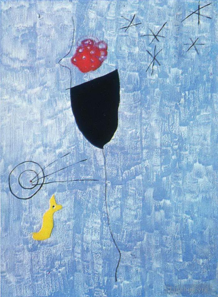 Joan Miro's Contemporary Various Paintings - Tirador in the Arc