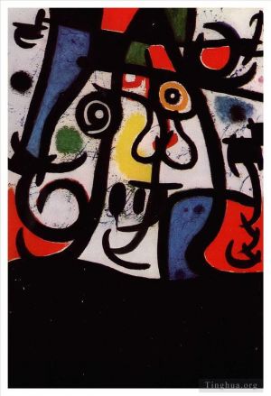 Contemporary Artwork by Joan Miro - Woman and Birds