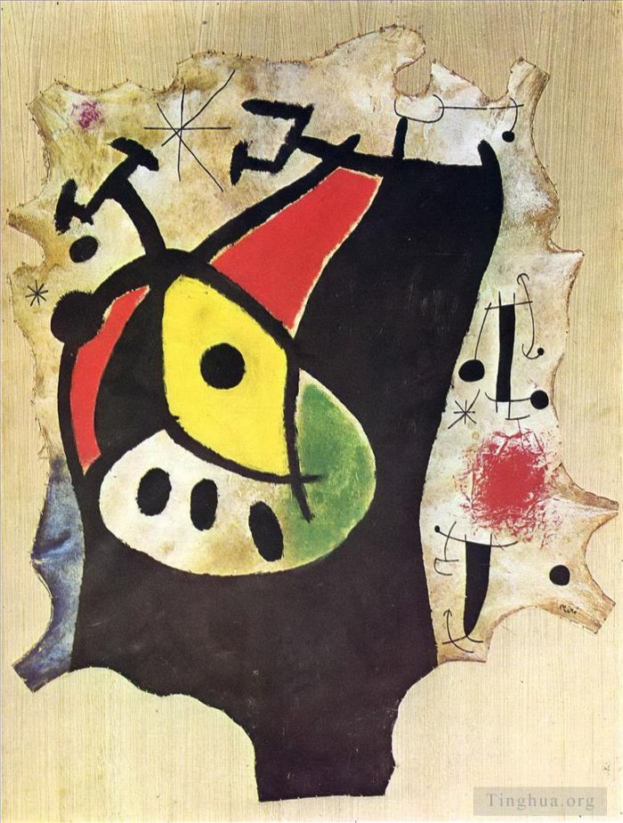 Joan Miro's Contemporary Various Paintings - Woman in the Night