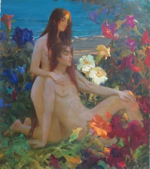 Komarov Nikolai's Contemporary Oil Painting - Ibiza