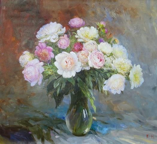 Komarov Nikolai's Contemporary Oil Painting - Flower