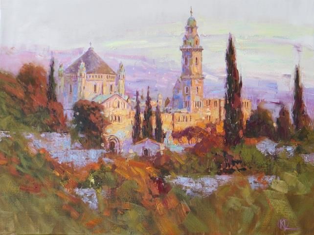 Komarova Elena's Contemporary Oil Painting - Jerusalem