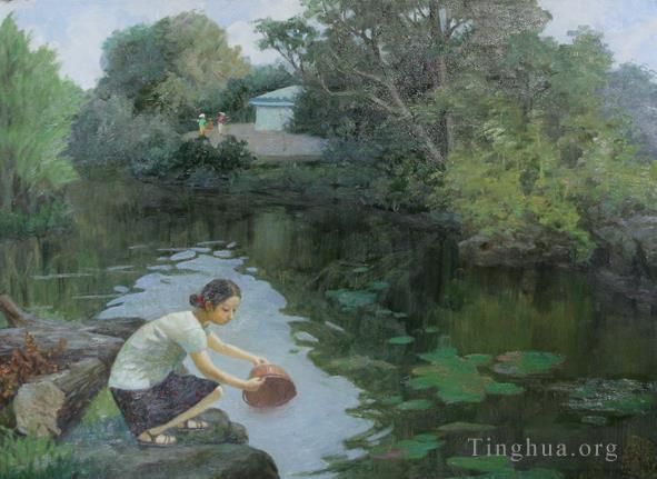 Li Jiahui's Contemporary Oil Painting - On vacation