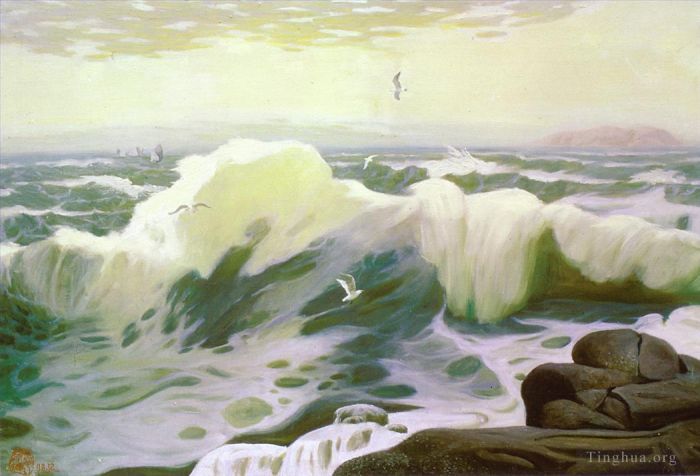 Li Jiahui's Contemporary Oil Painting - August tide