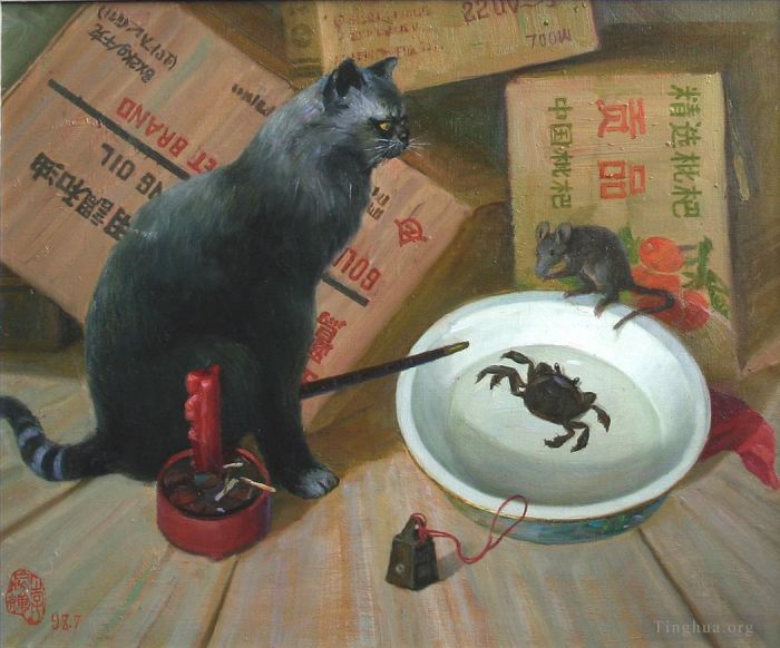 Li Jiahui's Contemporary Oil Painting - Common interests