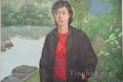 Li Jiahui's Contemporary Oil Painting - Young woman