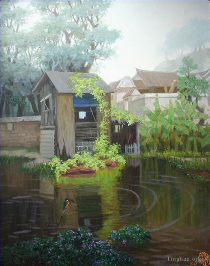 Li Jiahui's Contemporary Oil Painting - A morning in spring