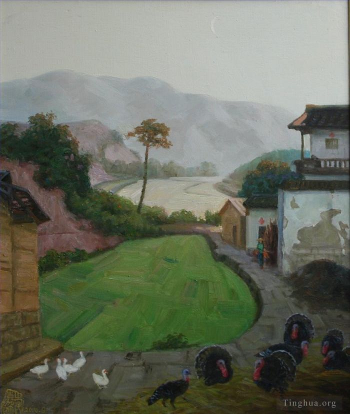 Li Jiahui's Contemporary Oil Painting - It rained last night