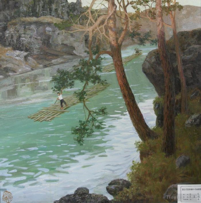 Li Jiahui's Contemporary Oil Painting - Autumn to hua'an