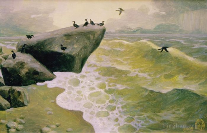 Li Jiahui's Contemporary Oil Painting - Anseriformes birds are back
