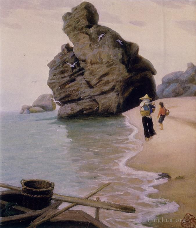 Li Jiahui's Contemporary Oil Painting - Quiet bay