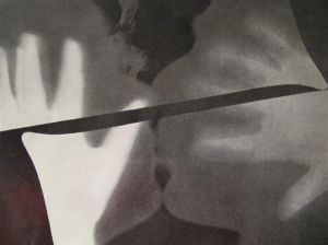 Contemporary Artwork by Man Ray - Rayograph the kiss 1922