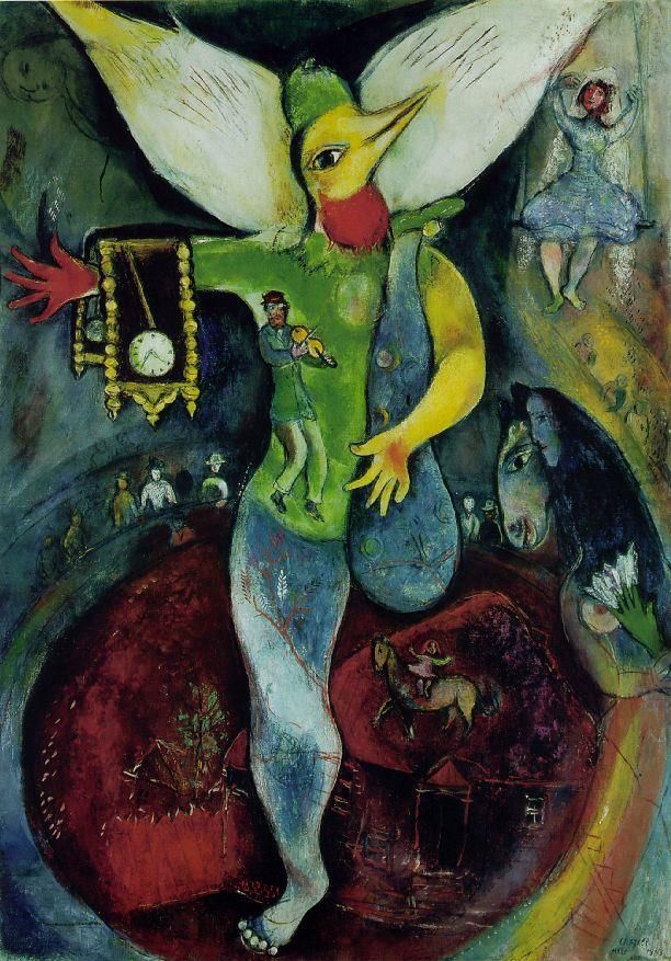 Marc Chagall's Contemporary Oil Painting - The Jugger