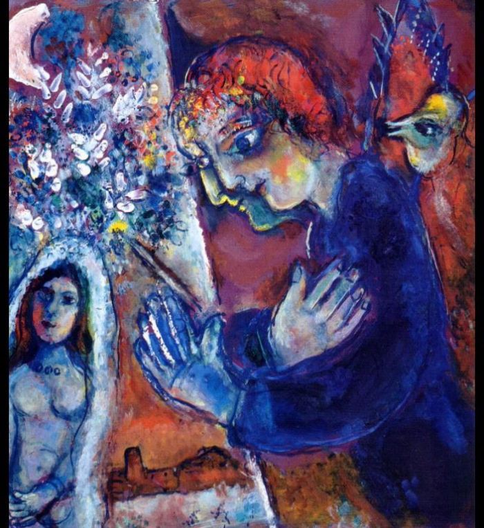 Marc Chagall's Contemporary Various Paintings - Artist at Easel