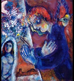 Contemporary Artwork by Marc Chagall - Artist at Easel