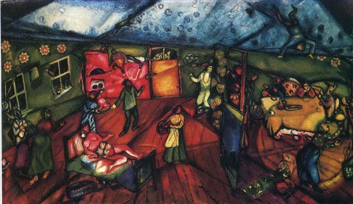 Marc Chagall's Contemporary Various Paintings - Birth 2