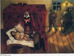 Contemporary Artwork by Marc Chagall - Birth
