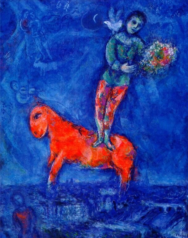 Marc Chagall's Contemporary Various Paintings - Child with a Dove
