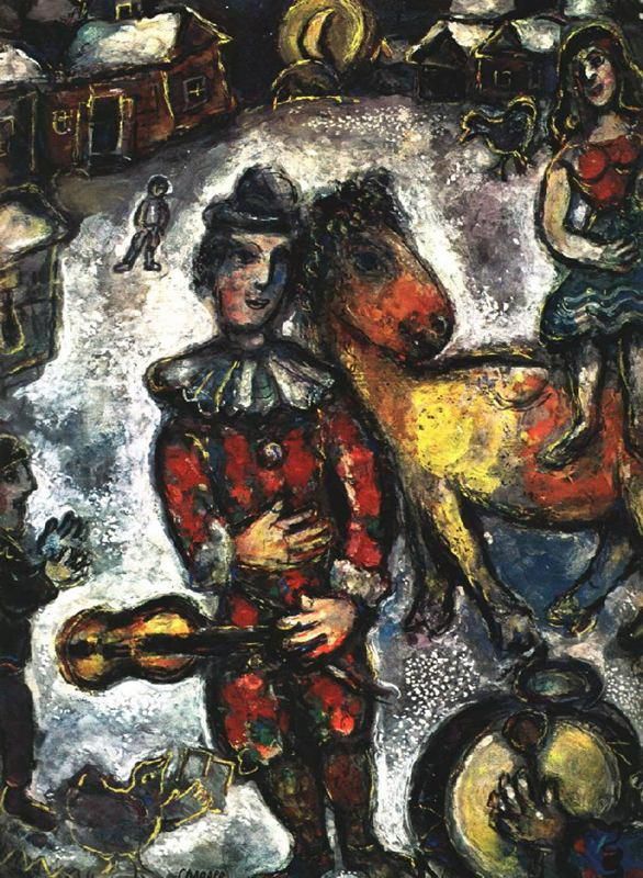 Marc Chagall's Contemporary Various Paintings - Circus in the Village