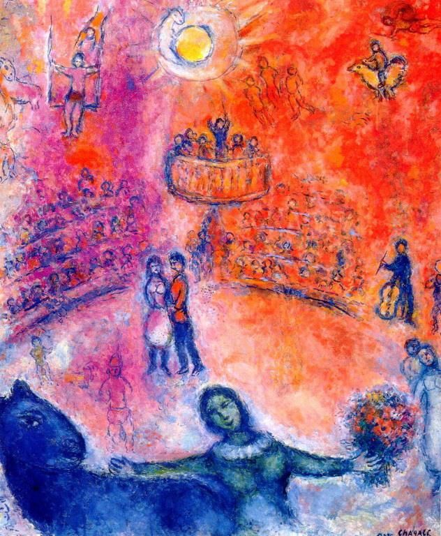 Marc Chagall's Contemporary Various Paintings - Circus