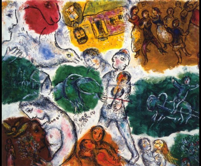 Marc Chagall's Contemporary Various Paintings - Composition