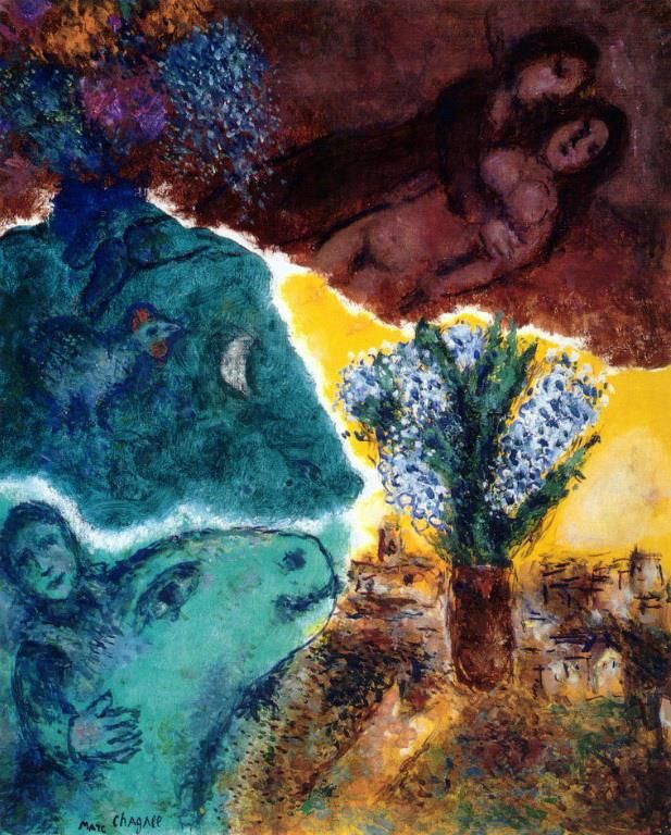 Marc Chagall's Contemporary Various Paintings - Dawn