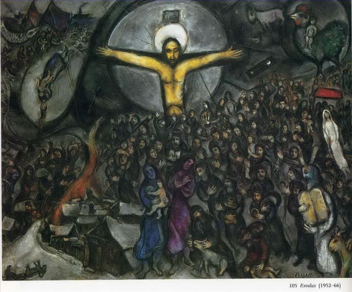 Marc Chagall's Contemporary Various Paintings - Exodus