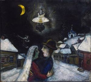 Contemporary Artwork by Marc Chagall - In the night