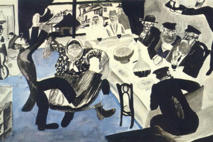 Marc Chagall's Contemporary Various Paintings - Jewish Wedding