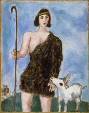Contemporary Artwork by Marc Chagall - Joseph a shepherd