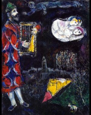 Contemporary Artwork by Marc Chagall - King Davids Tower