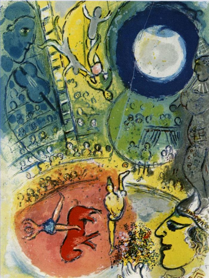 Marc Chagall's Contemporary Various Paintings - Le Cirque