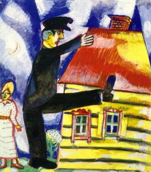 Contemporary Artwork by Marc Chagall - Marching