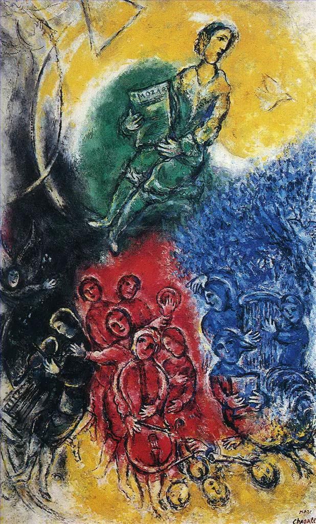 Marc Chagall's Contemporary Various Paintings - Music