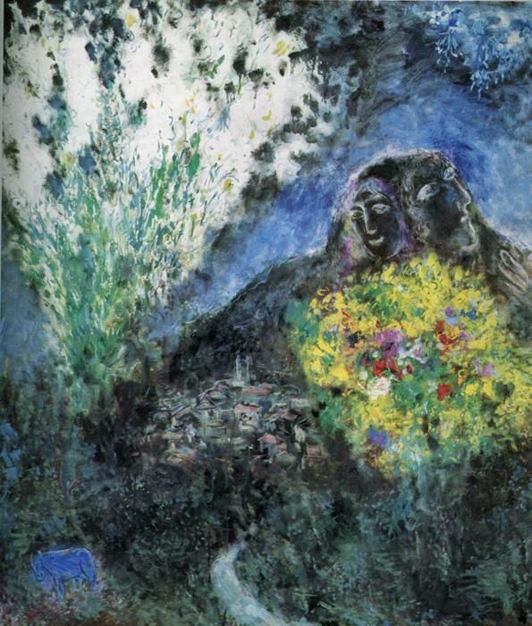 Marc Chagall's Contemporary Various Paintings - Near Saint Jeannet