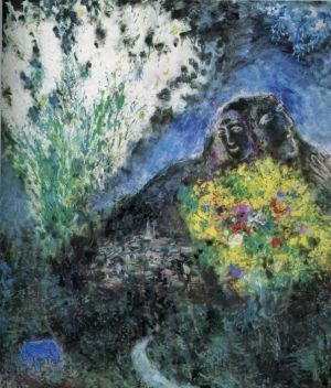Contemporary Artwork by Marc Chagall - Near Saint Jeannet