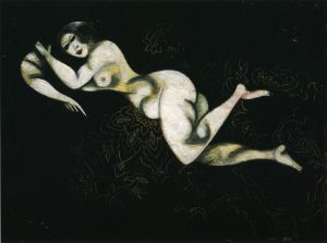 Contemporary Artwork by Marc Chagall - Nude Lying Down