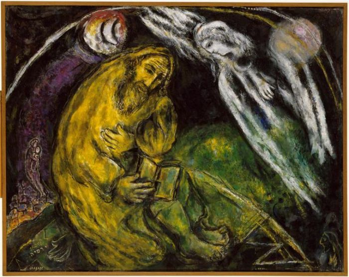 Marc Chagall's Contemporary Various Paintings - Prophet Jeremiah