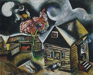Contemporary Artwork by Marc Chagall - Rain