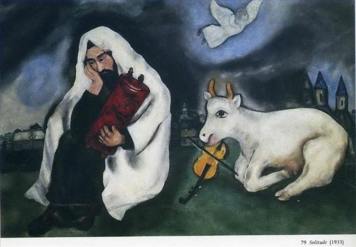 Marc Chagall's Contemporary Various Paintings - Solitude