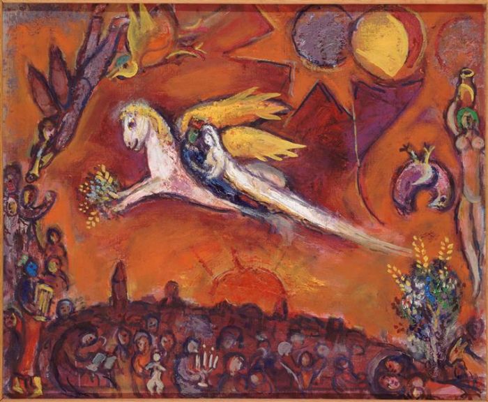 Marc Chagall's Contemporary Various Paintings - Song of Songs IV